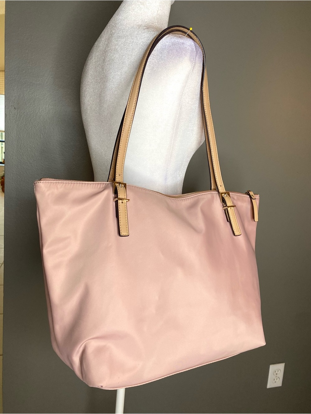 Kate Spade New York Watson Lane Maya Nylon Large Tote in Madison Rouge Pink - Picture 3 of 9